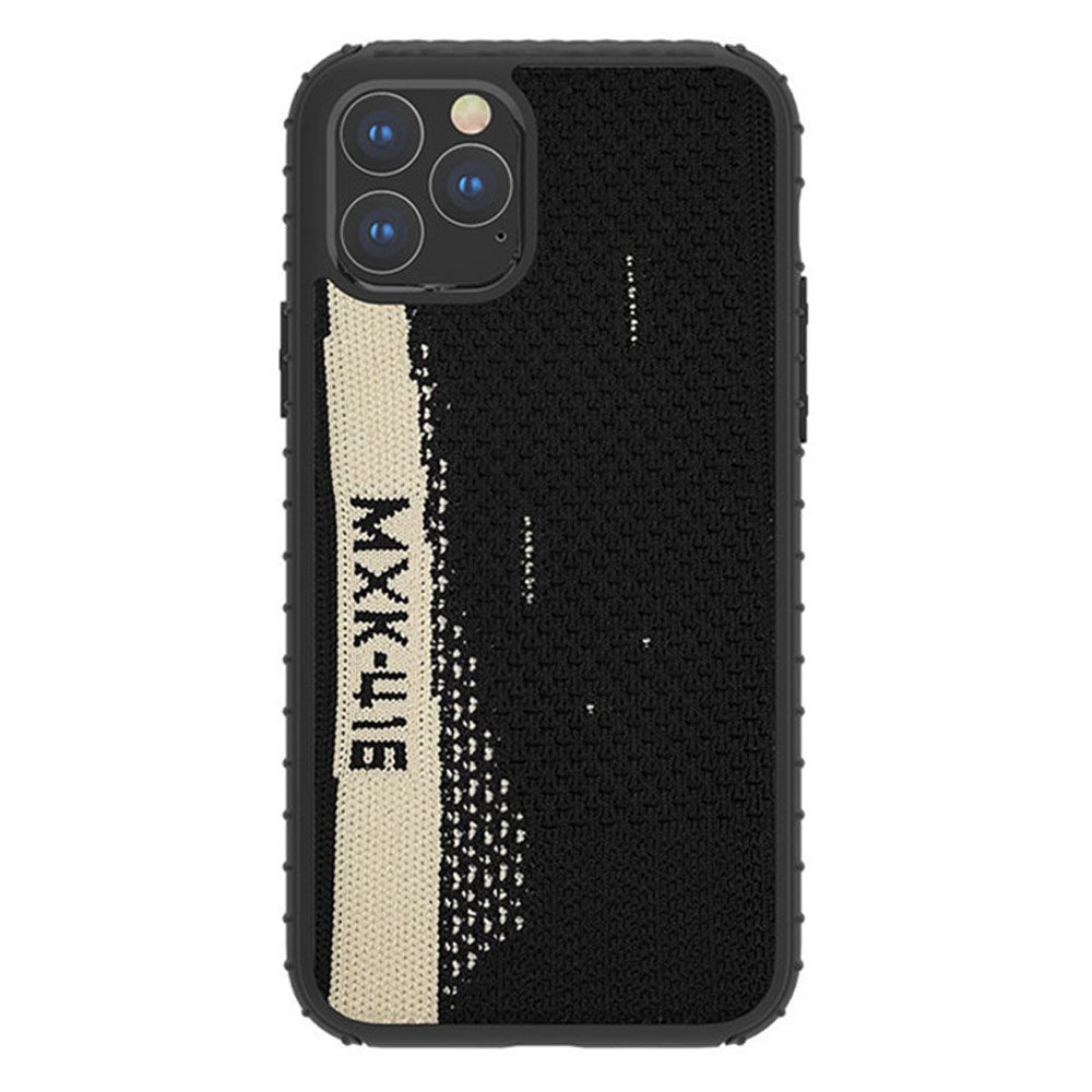 iPHONE 11 Pro Max (6.5in) EEZY Fashion Hybrid Case (Black White)